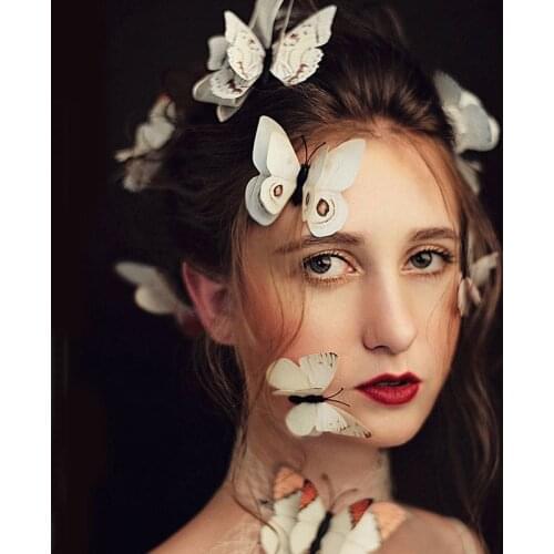 12/15pcs Multiple Sizes Butterfly Barrettes Hair Clips Pins Hair Jewelry for Women Grils Bohemian Style Decor Hairpin Headdress