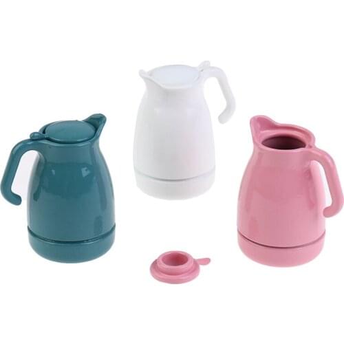 1:12 Dollhouse Miniature Mini Colorful Metal Kettle Dolls House Accessories New