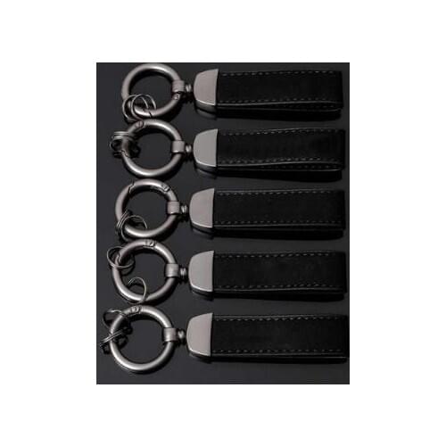 10pcs Car Keyring Auto Accessories For Toyota VW Honda Benz Audi Car Key Holder Key Rings Key Chain Leather Horseshoe Buckle Key