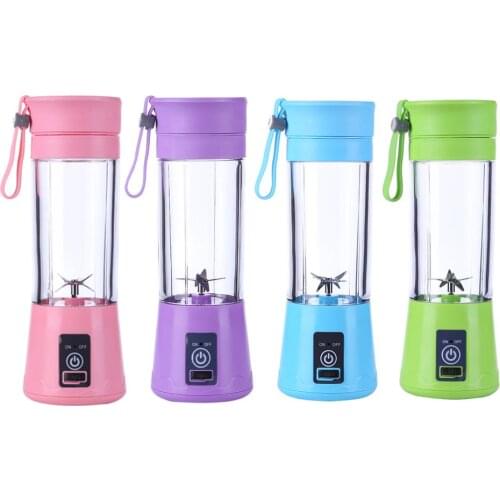380 ML 2/4/6 Blades Handhels Juicer Bottle Portable Mini USB Electric Fruit Citrus Lemon Juicer Blender Squeezer Reamer Machine