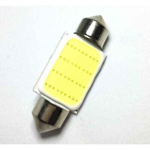 50pcs FESTOON 31mm 36mm 39mm 42mm 1COB LED Car Bulb 12Chips LED White Boot light Interior lighting Dome Light Reading Lights 12V