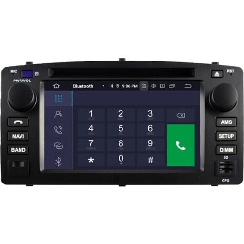 6.2" Android 10.0 OS Car DVD Multimedia GPS Radio System Player for Toyota Corolla E120 2004-2007 with Full Video Output Support