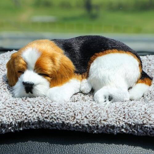 8 ModelsLarge Plush Toy Simulation Dog Doll Sleeping Dog Car Decoration Children Gift Photography props Christmas decoration