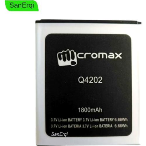 For Micromax Q4202 Battery Batteria High Quality 1800mAh High Quality