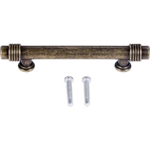 Antique Bronze Handle Cupboard Pull Retro Alloy Knob w/screw Kitchen Drawer Cabinet Door Vintage Decor 98mm Old Chinese Style