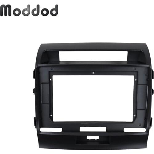 Double Din Radio Fascia for TOYOTA LAND CRUISER 2007-2015 Stereo GPS DVD Install Surround Trim Panel Android Player Frame Bezel