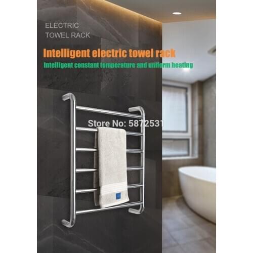 Electric bath towel warmer 304 stainless steel shower room heated towel warmer bathroom towel warmer rack