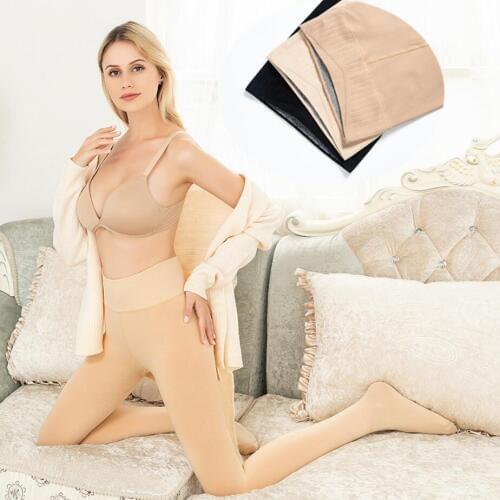 Hot 180g Plus Velvet Spring Autumn Women Sexy Pantyhose Thick Nylon Tights Seamless High Waist Rajstopy Black Footless Panty 602