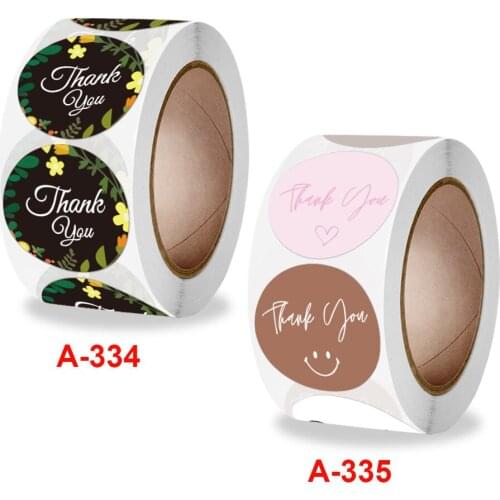 Round seal stick thank you for sticking flower handicraft decoration sticker label