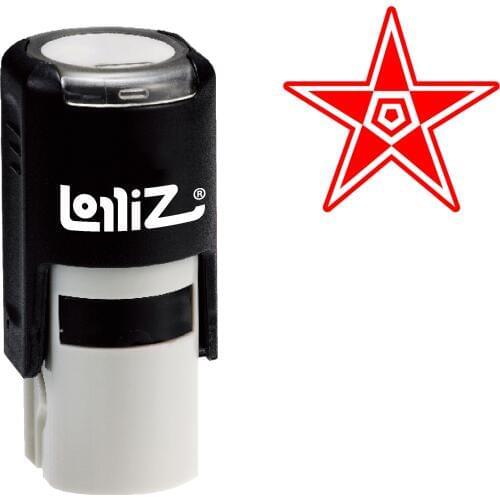 LolliZ "Star Symbol" Pre-Inked Rubber Stamp