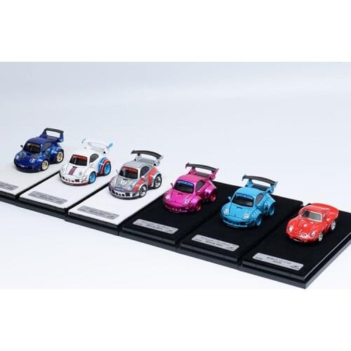 Little Egg 1:64 Boxster 993 RWB Q Version Resin Simulation Model Car