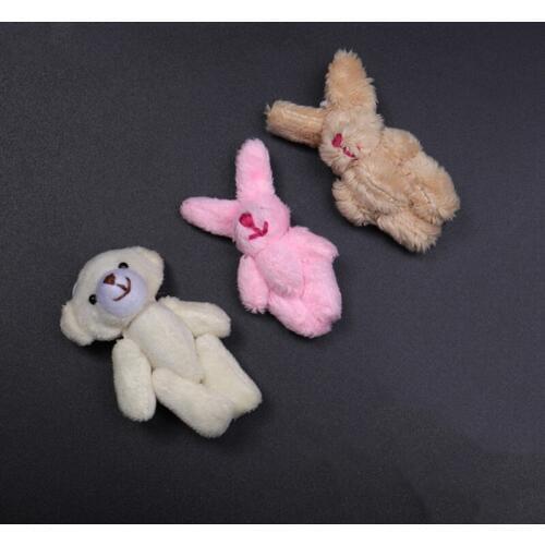 1/6 Scale Fluffy Bear Female Plush Toy Women Plush Doll Mini Toy Doll Model Fit For 12" Action Figures Body Doll Accessories