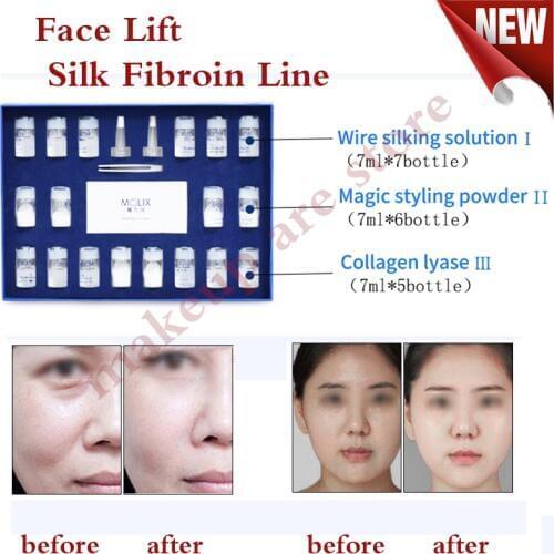 Face Filler Absorbable Collagen protein Thread face lift silk fibroin Line carving Lipolysis essence water retention skin rejuve
