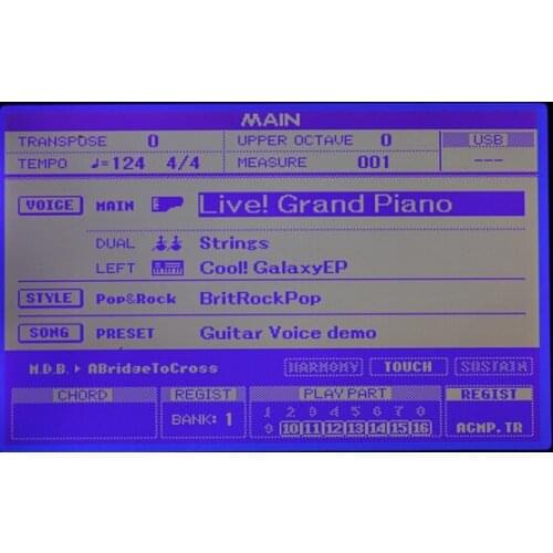 New Original for Yamaha PSR S500 S550 S650 MM6 LCD Screen Assembly Display Panel Yamaha DGX520 DGX630 DGX640 Clavinova CVP-501