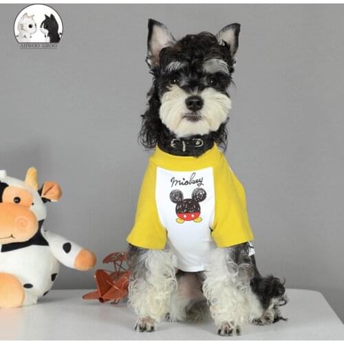 Dog Clothing Spring Summer Thin Clothes Comfortable Breathable Teddy Schnauzer Hiromi Shirt Small Medium-sized Dogs Pet Supplies