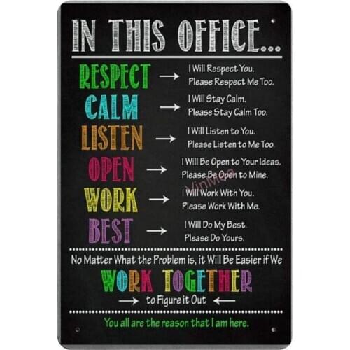 Work Together to Figure It Out Retro Metal Tin Sign Plaque Poster Wall Decor Art Shabby Chic Gift Suitable 12x8 Inch