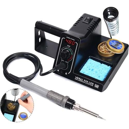 60W 110V 220V Adjustable Electric Soldering Iron Station Solder Rework 90-480 Celsius Temperature Soldering Station Iron