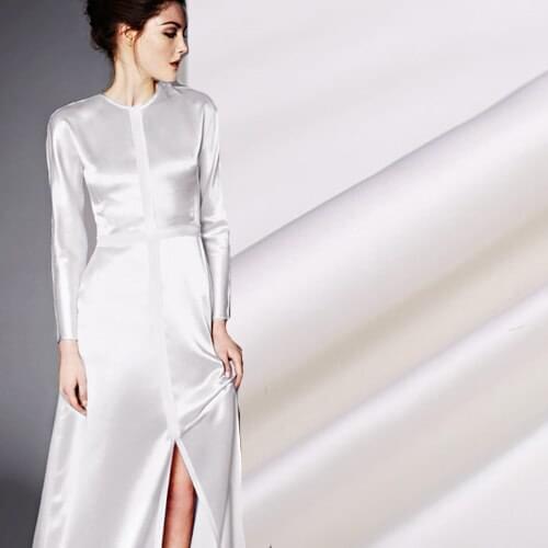 114cm silk fabric 19 momme drape gauze dress shirt silk stretch crepe satin fabric solid color silk fabric wholesale silk cloth