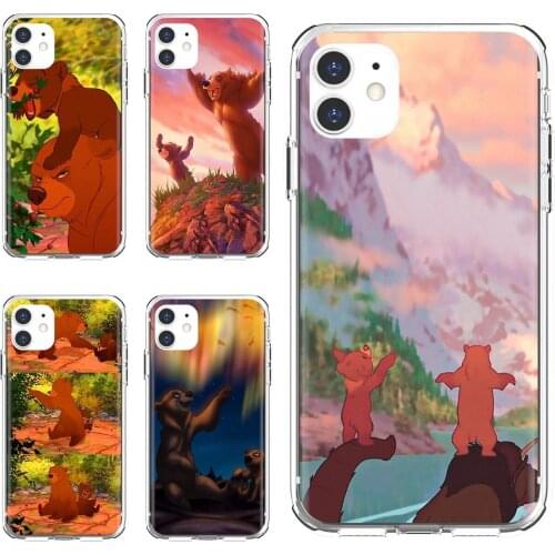 Silicone Skin Cover For Xiaomi mi Redmi Note 3 4 4X 5 6 7 8 8t 9 9s 9t 10 pro lite Pretty-And-Cute-Brother-Bear-Art
