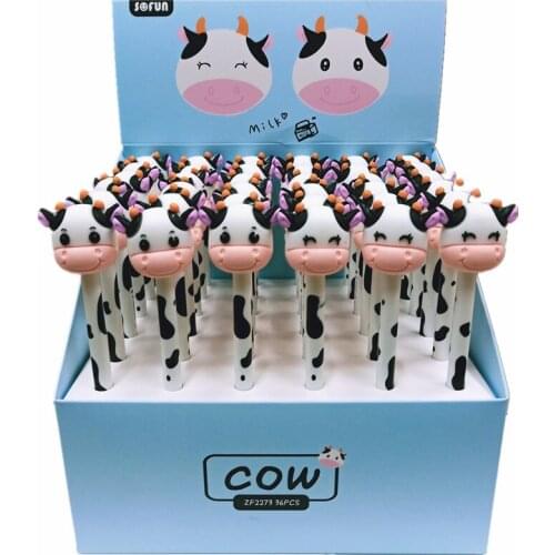 Lovely Cow Gel Pen Kawaii Colored Pen Cute Gel Pens Children Toys Student Stationary Kawaii School Supplies