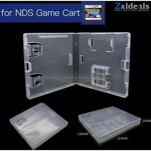 Replacement Case For NDS For Nintendo Game Cart Spare Cartridge Clear Box With Logo
