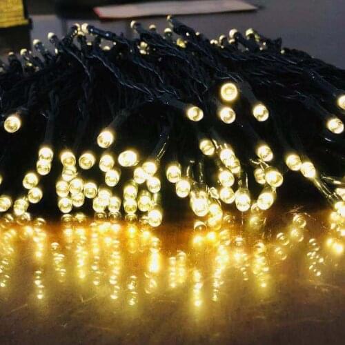 Solar Fairy Lights Outdoor Waterproof Street Garland Houses Christmas Tree Garden Decorations String Light Homes Flowerbed