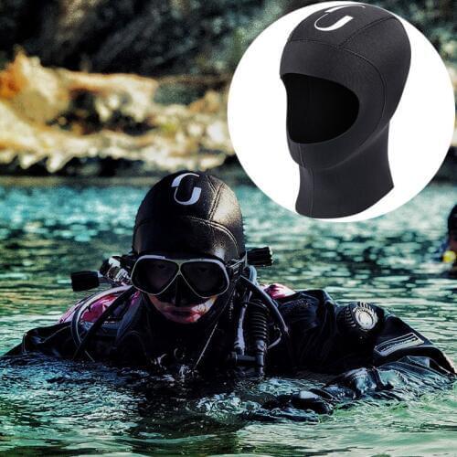 High Quality 5mm Unisex Solid Diving Hood Practical Waterproof Sunscreen Winter Swimming Surfing Snorkeling Warm Diving Cap