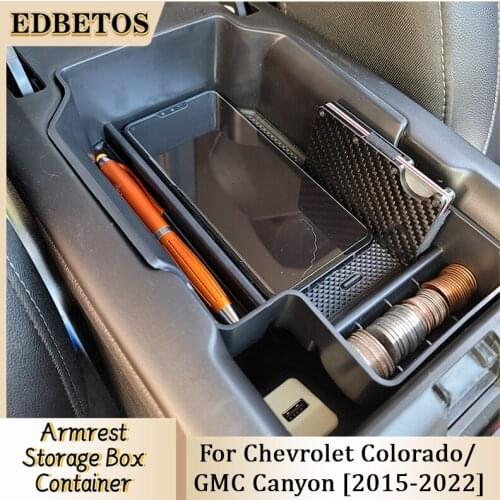 Armrest Storage Box For Chevy Colorado GMC Canyon 2015 2016 2017 2018 2019 2020 Chevy Colorado GMC Canyon Center Organizer Tray