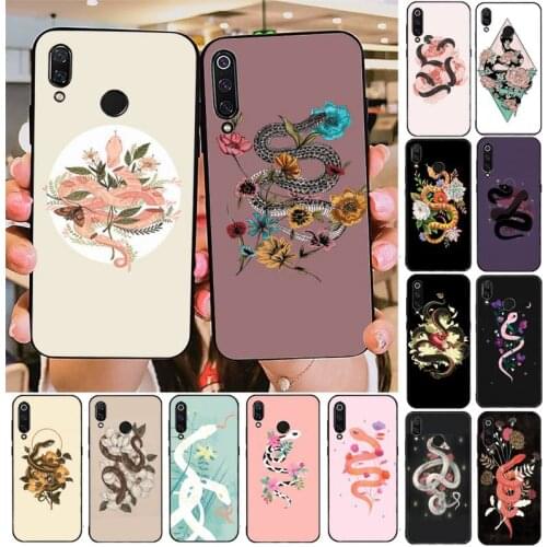 YNDFCNB snake flower Phone Case For Redmi note 8Pro 8T 6Pro 6A 9 Redmi 8 7 7A note 5 5A note 7 case