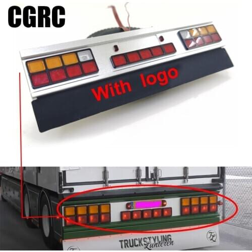 High Quality Aluminum Alloy Taillight Assembly PCB Light for Tamiya 1/14 RC Truck 56319 56330 Scania Actros Man Modification DIY