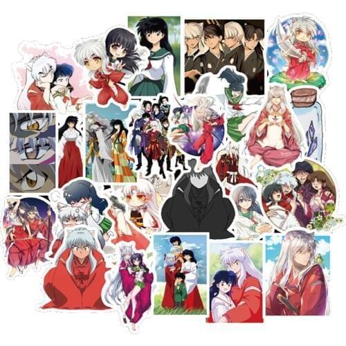 10/30/50PCS Anime Inuyasha Waterproof Stickers Car Motorcycle Travel Luggage Phone Guitar Laptop Kid Classic Toy Cool Sticker