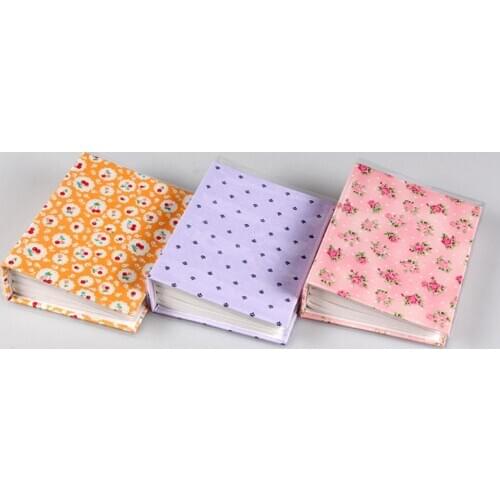 100 Sheets 6 Inch Fashion Photo Album Pictures Storage Collection Book Gift Cloth + Protective Cover