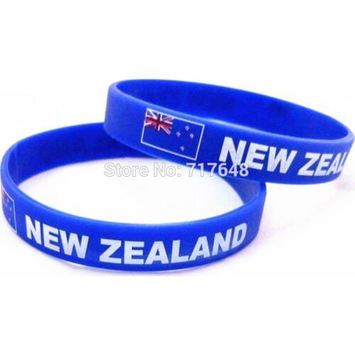 100pcs New Zealand wristband silicone bracelets free shipping by FEDEX