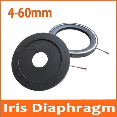 20pcs 4-60MM Adjustable Iris Diaphragm Aperture Condenser Light Regulator 18 Blades for Digital Camera Microscope Condensator