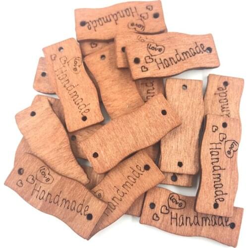 25/50/100pcs Mix 30mm Handmade Wood buttons Applique DIY Craft sewing Scrapbooking Clothing Accessories