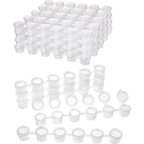 25 Strips Empty Paint Strips - 150 Pots 3Ml & 24 Strips 3Ml Empty Paint Strips Paint Cup Pots 144 Pots in Total