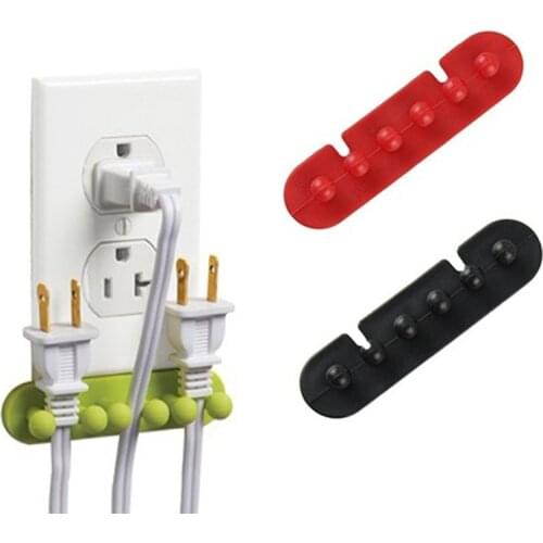 2x Wire Cord Cable Tidy Holder Drop Clip Line Fixer Winder Random Color