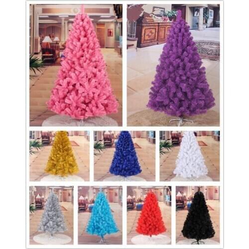 6ft 7ft 8ftChristmas Tree Undecorated Pink Purple Blue Gold Silver Black