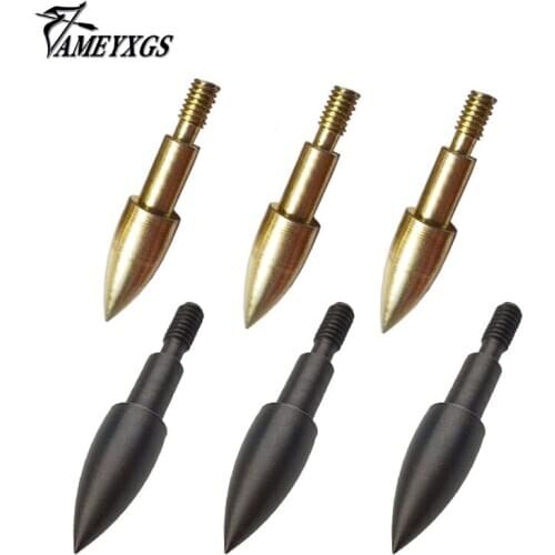 12 Pcs Field Point Arrowhead 100 Grains Standard Screw Insert Arrow Broadheads For Carbon Arrows Archery Shooting Tips