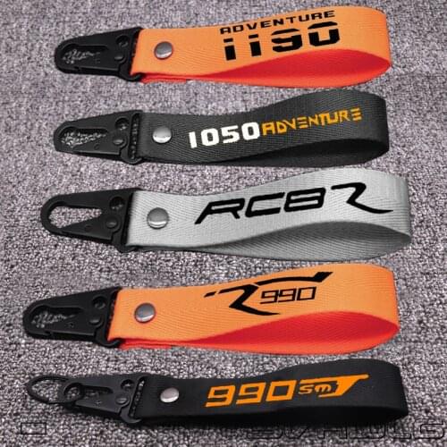 Motorcycle 3D Key Holder Chain Keychain for KTM DUKE 990SMT RC8 R 1050 ADVENTURE 1190 Adventure Motocross Strap Key Ring Keyring