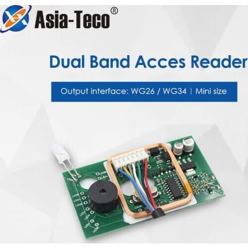 125KHz 13.56MHz Dual Frequency Access Control module intercom access RFID Card Reader Access Controler