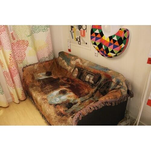 European And American Functional Tapestries Macrame Decor Vitage Color Sofa Cover Bed Sheet Picnic Blanket Background Wall Decor