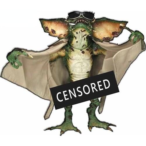 Gremlins Censored Vinyl Personality PVC Car Stickers Cover Scratches Waterproof Car Window Body Decorative Stickers Accessories