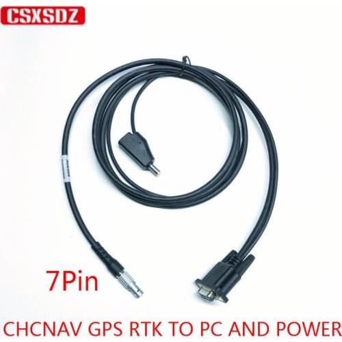 NEW Brand CHCNAV GPS RTK data cable,chcnav gps to pc and battery power dc/m/f port,Transmit data ,7Pin to com and DC