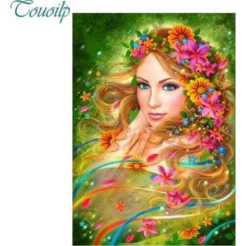 Full Square&round drill 5D DIY Diamond embroidery Flower Fairy Diamond Painting Cross Stitch Rhinestone Mosaic decor gift
