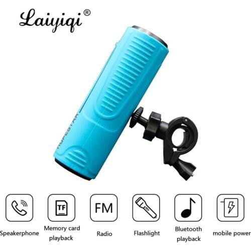 Laiyiqi Bicycle Waterproof Wireless Bluetooth Speaker cycling Portable soundbar woofer Radio FM caixa som portatil altavoz ducha