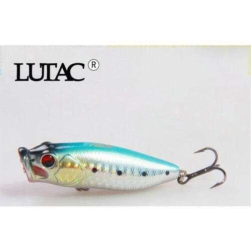LUTAC lure 65mm popper fish bait hard lure popper rush fishing top water bait