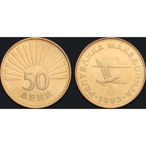 Macedonia 50 Ton 1993 100% Real Genuine Original Coin Comemorative Coin Collection Rare Unc