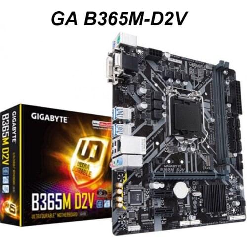 LGA 1151 For Gigabyte B365M D2V Motherboard 9th 8th-Gen i7 i5 i3 PCI-E 3.0 DDR4 SATA3 M.2 B365 Desktop Mainboard NEW