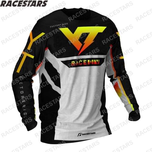 YT Downhill Jerseys Mountain Long Sleeve Bike MTB Shirts Offroad DH Mens Motorcycle Jersey Motocross Gear Sportwear Quick Dry